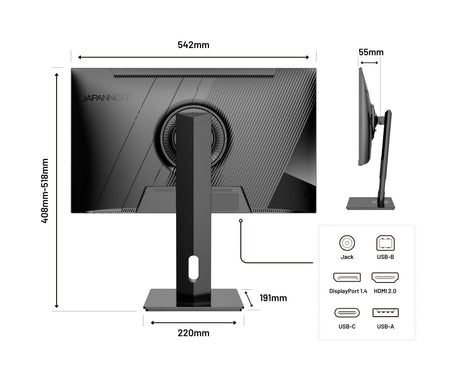 EAN 4589511165676 - JAPANNEXT JN-IPS2380UHDR-C65W-HSP pantalla para PC 60,5 cm (23.8") 3840 x 2160 Pixeles 4K Ultra HD LED Ne imagen 10