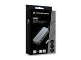 Adaptador Usb-C A Ethernet Rj45 Conceptronic Abby24g 2 Puertos Gigabit Con Hub Usb 3,2 X2 Puertos
