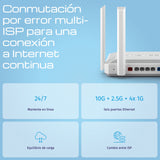 EAN 4897082922537 - Keenetic Titan (KN-1812) router inalámbrico 10 Gigabit Ethernet Doble banda (2,4 GHz / 5 GHz) Blanco imagen 5