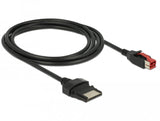 Delock Powerojousb Cable Stecker 24 V > 8 Pin Stecker 2 M Für Pos Drucker Und Terminals