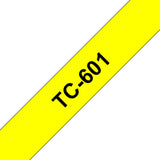 EAN 4977766050616 - Brother TC-601 cinta para impresora de etiquetas Negro sobre amarillo imagen 1