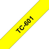 EAN 4977766050616 - Brother TC-601 cinta para impresora de etiquetas Negro sobre amarillo imagen 1