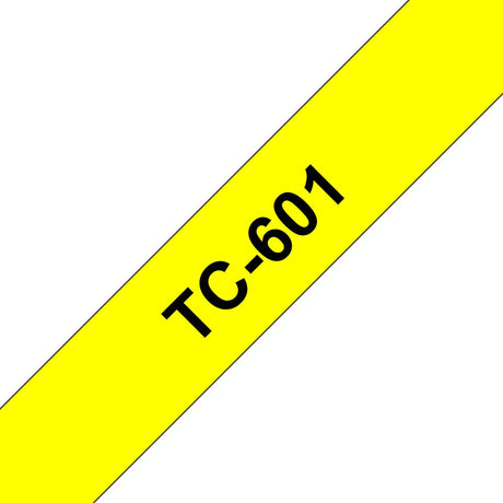 EAN 4977766050616 - Brother TC-601 cinta para impresora de etiquetas Negro sobre amarillo imagen 1
