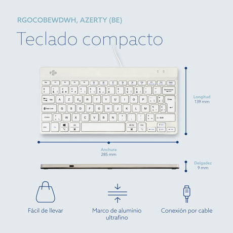 EAN 8719274491965 - R-Go Tools R-Go Compact Break teclado Oficina USB Belga imagen 12