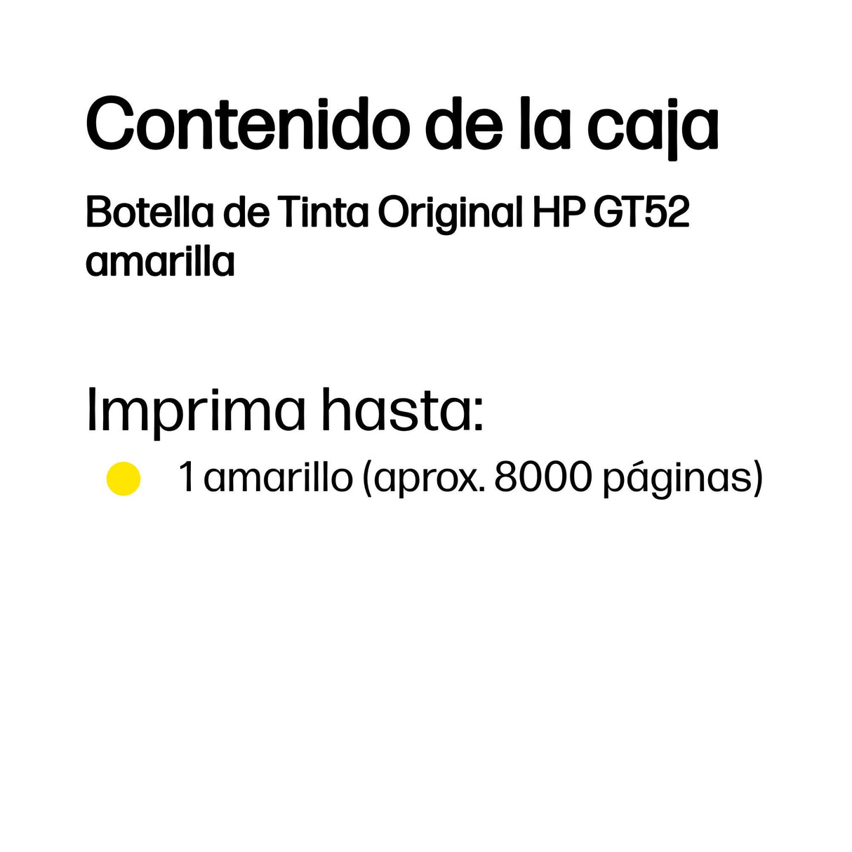 EAN 0190780132555 - HP GT52 Yellow Original Bottled Ink Cartridge for DeskJet GT SeriesPrinters imagen 3