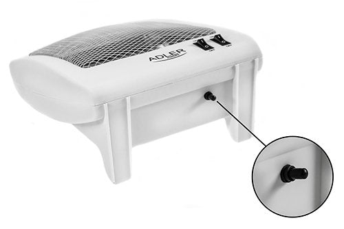 Calefactor Eléctrico Adler Ad 7709 Interior Blanco 800 W  De Cuarzo