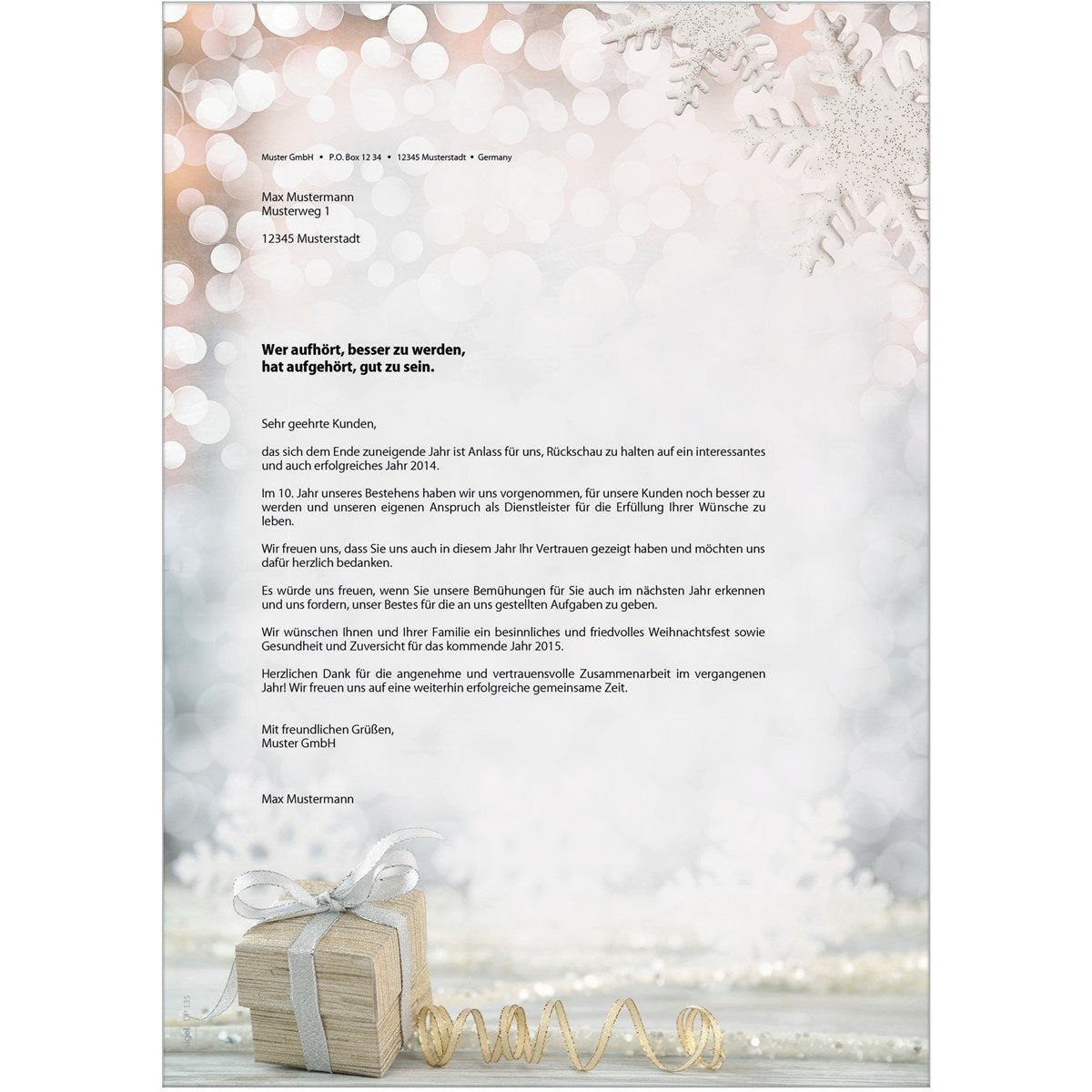 Sigel Weihnachtsbriefpapier Din A4 90 G M²