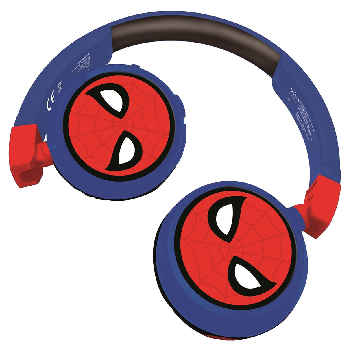 Spider-Man Cómodos Auriculares 2 En 1 Plegables Con Bluetooth Y Con Cable Para Niños Con Limitación De Sonido - Lexibook
