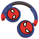 Spider-Man Cómodos Auriculares 2 En 1 Plegables Con Bluetooth Y Con Cable Para Niños Con Limitación De Sonido - Lexibook