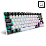 Teclado Portugués Sharkoon Skiller Sgk50 S3, Gaming Blanco