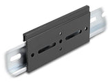 Aluminium Montageclip Für Hutschiene 100,0 X 47,8 Mm Schwarz