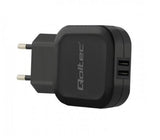 Qoltec 50185 Cargador  Ac Adapter   12w   5v   2.4a   2xusb