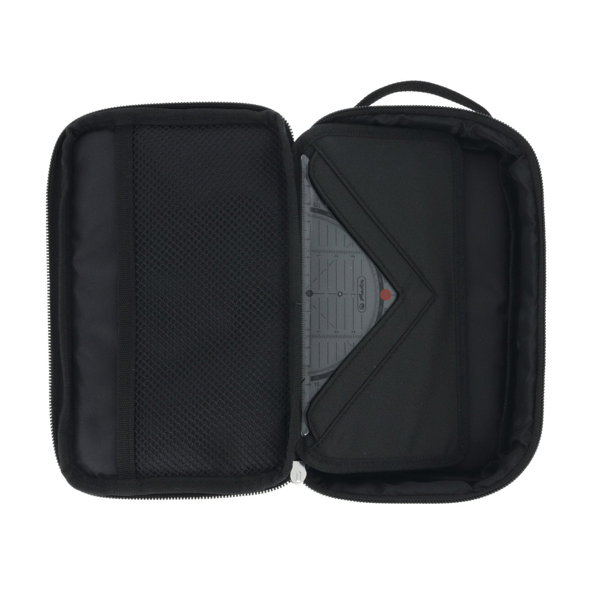 Herlitz 2 Go Graffiti Estuche Suave Poliéster Negro, Rojo