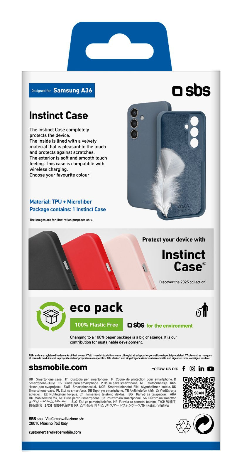 Sbs Inminct Funda Para Samsung Galaxy A36 Blue