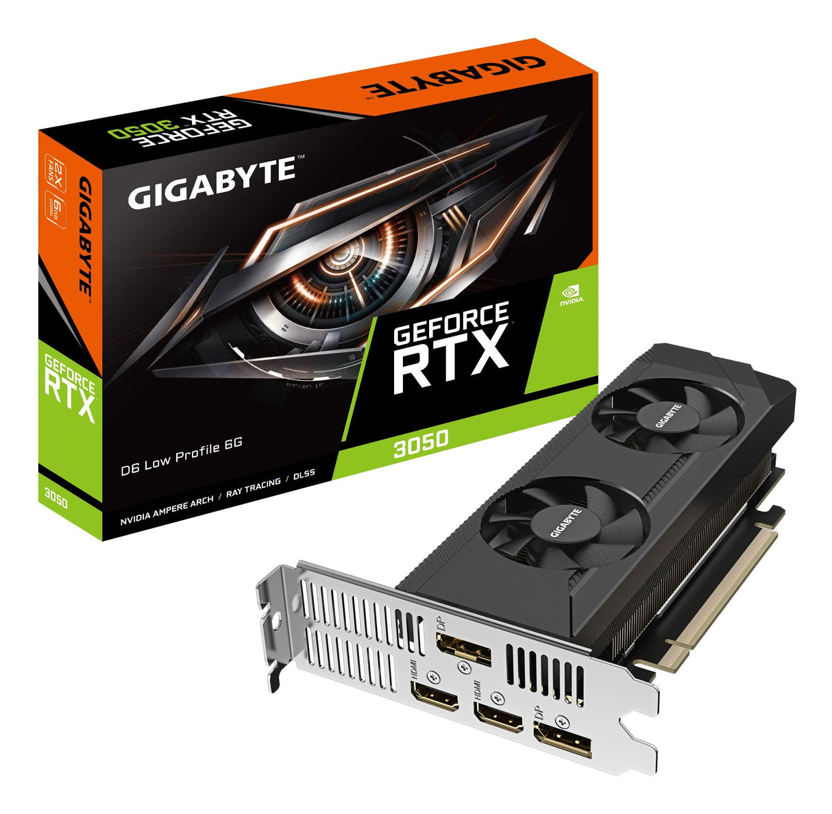 Tarjeta Grafica Graphics Card Gigabyte Nvidia Geforce Rtx 3050 1470 Mhz 6 Gb Gddr6 96 Bit Pci Express 4.0 Active Gv-N3050d6-6gl