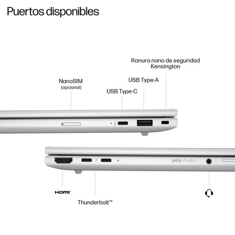 EAN 199251416187 - HP EliteBook 8 G1i Intel Core Ultra 5 225H Portátil 40,6 cm (16") WUXGA 16 GB DDR5-SDRAM 512 GB SSD Wi-Fi  imagen 4