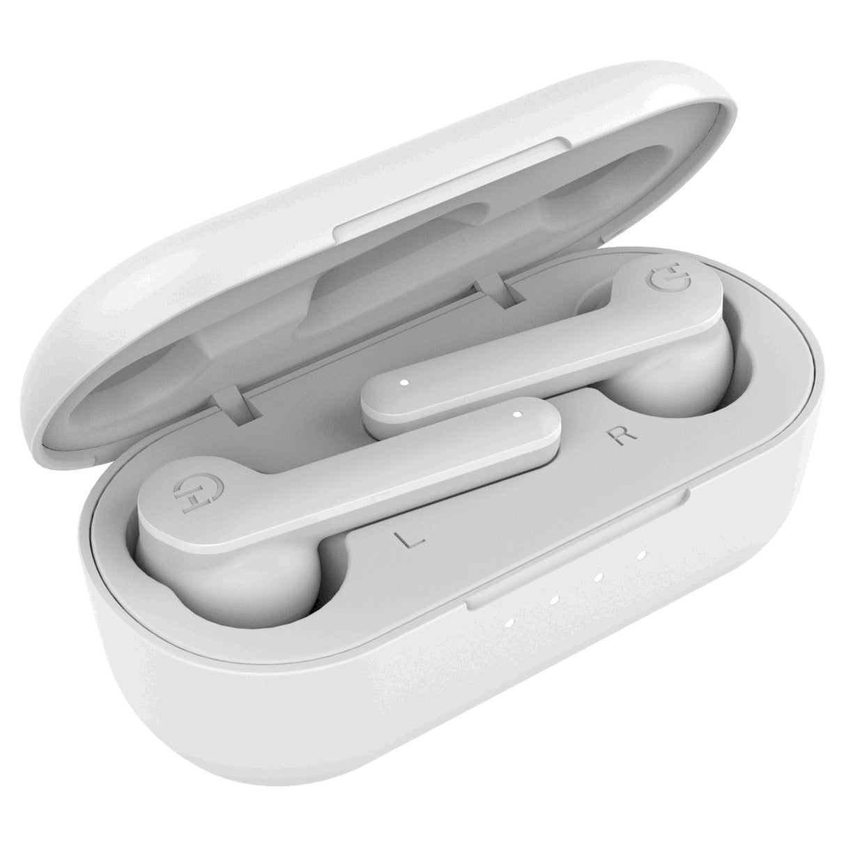 Auriculares Bluetooth Hiditec Vesta Con Estuche De Carga Autonomía 8h Blancos