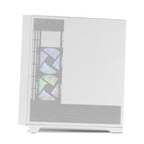 Caja Nox Hummer Ether Atx Semitorre Cristal Curvo Negro-Blanco