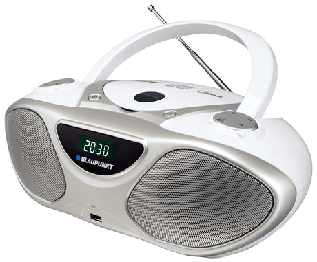 EAN 5901750502316 - Blaupunkt BB14WH reproductor de CD Grabadora de CD Plata, Blanco imagen 3