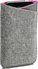 Löv Sleeve Funda Para Teléfono Portable Cuir/Laine Gris/Rose