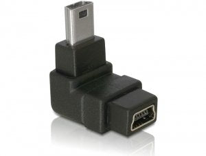 Delock Adaptador Usb-B Mini 5pin Macho/Hembra 90°Angular