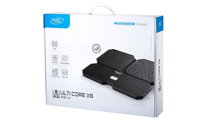 Base Portatil Deepcool Multi Core X6 Refrigeradora Negro Dp-N422-Mcx6