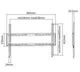 Soporte Pantalla Fijo 37- 70 Fijo Equip Max. 35kgs Vesa Max 600x400