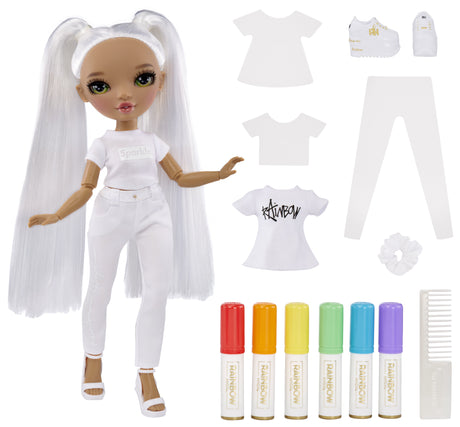 EAN 35051500407 - Rainbow High Color & Create Fashion Doll- Character 3 (green eyes) imagen 3