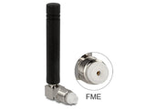 Delock Gsm Quadband Antenne Fme 2 Dbi 90° Omnidirektional Starr Schwarz