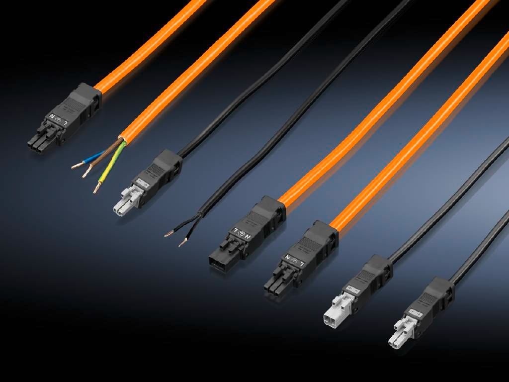 Rittal Cable De Conexión L3000mm Naranja 5 Unidades