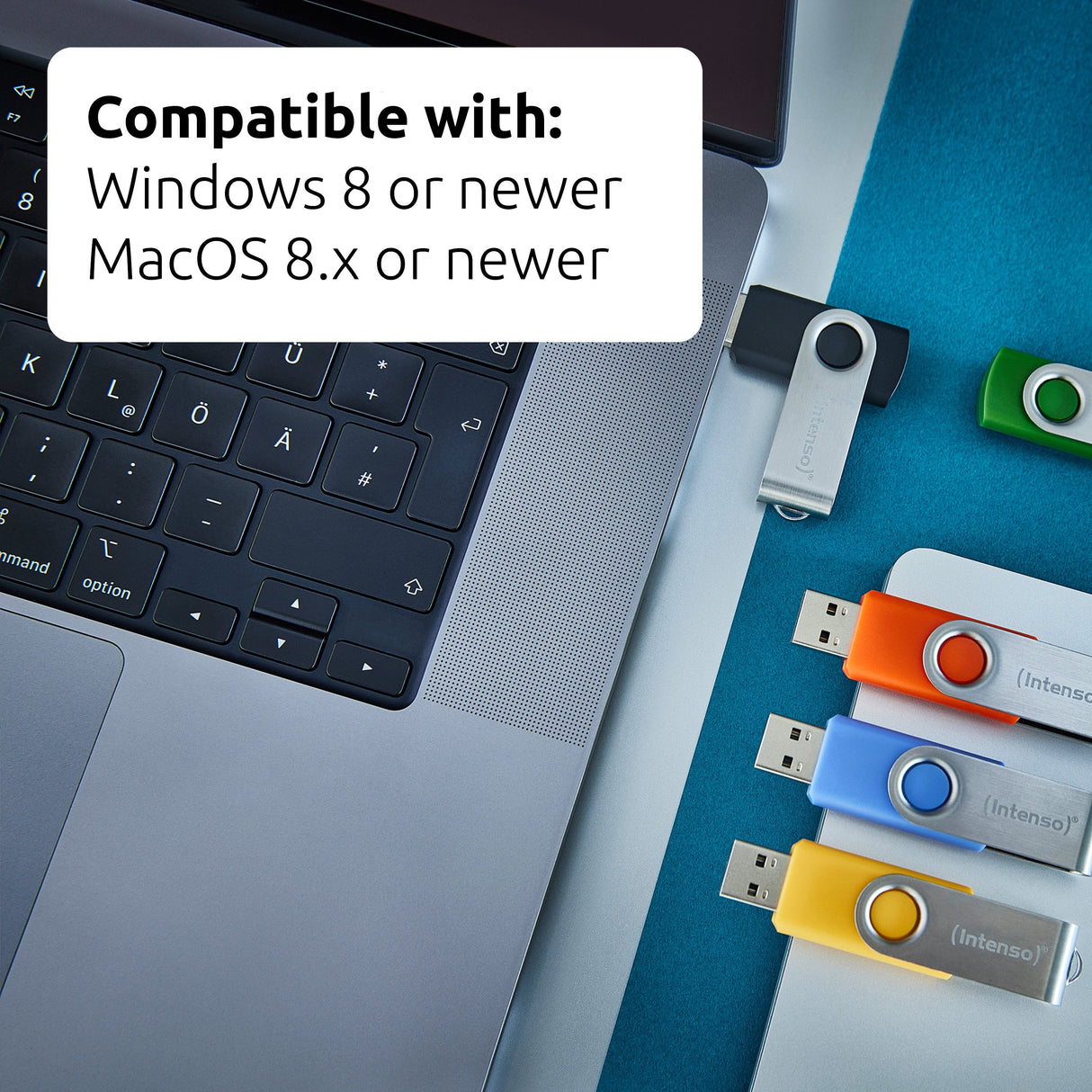 Intenso Office Line        256gb Usb Stick 3.2  Multipack X5 Bunt