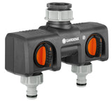Gardena 8193-20 Distribuidor De 2 Vías Para Manguera Negro, Naranja 1 Pieza(S)