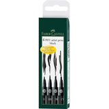 EAN 4005401671398 - Faber-Castell 167139 rotulador de punta fina Negro 4 pieza(s) imagen 1