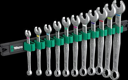 Wera 9640 Banda Magnética 6003 Joker 1, 11 Piezas, Juego De Llaves Combinadas 5020233001