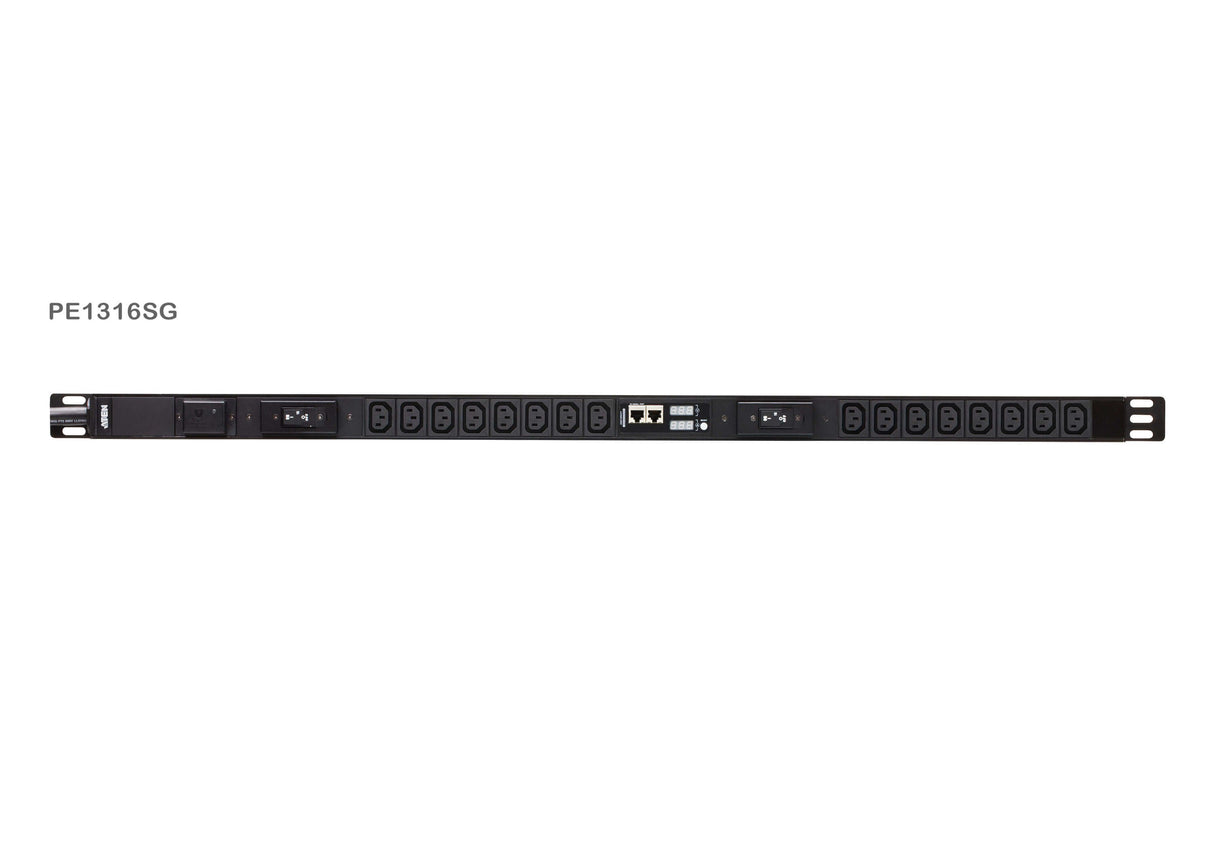 EAN 4710469340901 - ATEN PE1316SG-AT unidad de distribución de energía (PDU) 16 salidas AC Negro imagen 1