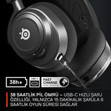 Auriculares Steelseries Arctis Nova 7 Inalámbrico  Usb Tipo C Bluetooth Negro