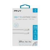 Pny Cable Usb-C / Lightning 3m - Blanco - Plastique