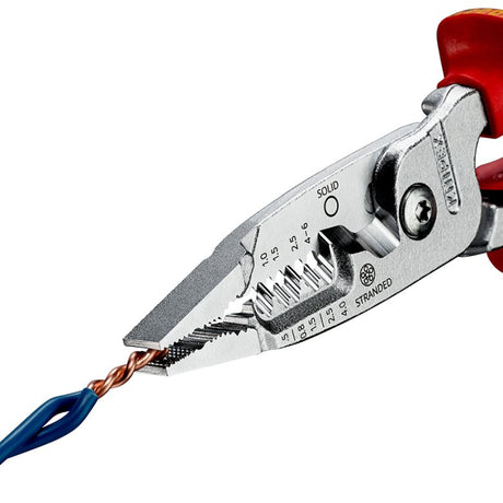 EAN 4003773088943 - Knipex 13 76 200 ME pelacable Rojo, Acero inoxidable, Amarillo imagen 4
