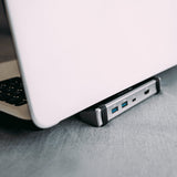 Hub 4 Puertos Usb-C Gris Canyon
