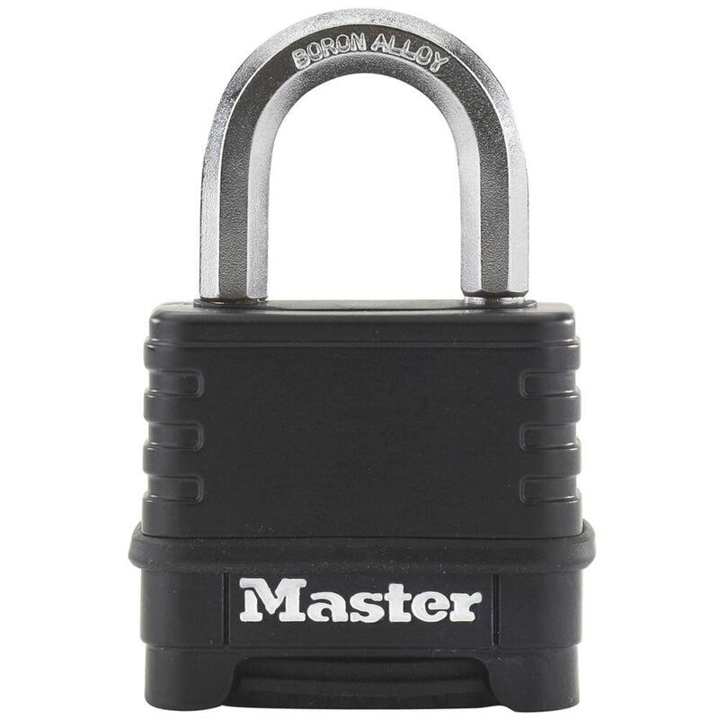 50mm Padlock - Zinc Body With Black Thermoplastic Outer Cover For Weatherability