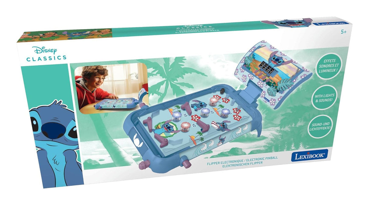 Juego Pinball De Mesa Electronico Stitch Disney