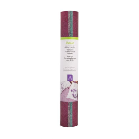 EAN 0093573496417 - Cricut Glitter Iron-On Rollo de vinilo de termotransferencia 3 hojas imagen 1