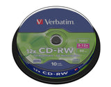 EAN 0023942434801 - Verbatim CD-RW 12x 700 MB 10 pieza(s) imagen 1