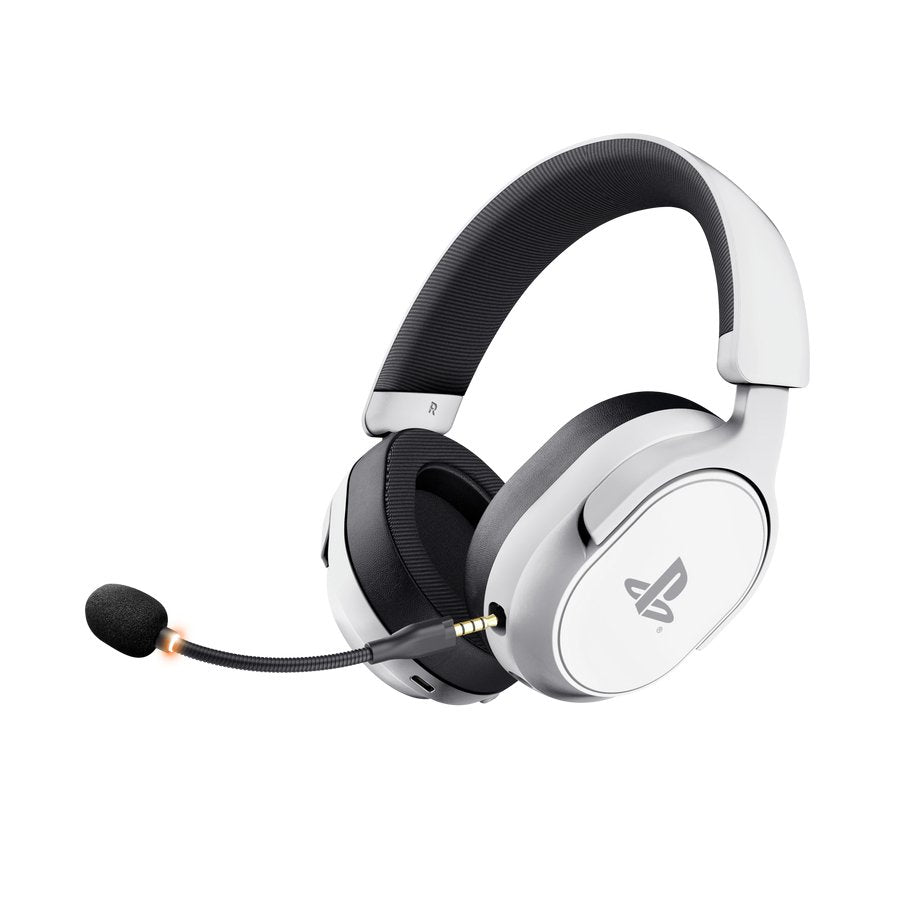 Auriculares Trust Gxt 499w Forta Inalámbricos Usb Para Gaming Ps5 Con Micrófono Desmontable Blancos