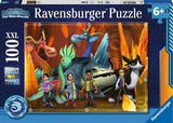 Puzzle Infantil Ravensburger Dragones - Los 9 Mundos 100 Piezas