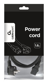 EAN 8716309004473 - Gembird PC-186 cable de transmisión Negro 1,8 m CEE7/4 C14 acoplador imagen 2