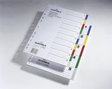 Durable Ordnerregimer Pp Blanko 2x5fbg F 10 Blatt