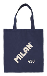 Milan Serie 1918 Tote Bag Bolsa De Tela - Tamaño  50x38x41cm - Asa Larga 27cm - Tejido 'Ripstop' - Color Azul Oscuro