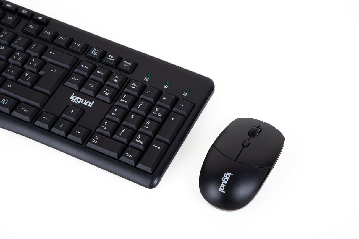 Iggual Kit Teclado Ratón Inalámbrico Wmk-Basic