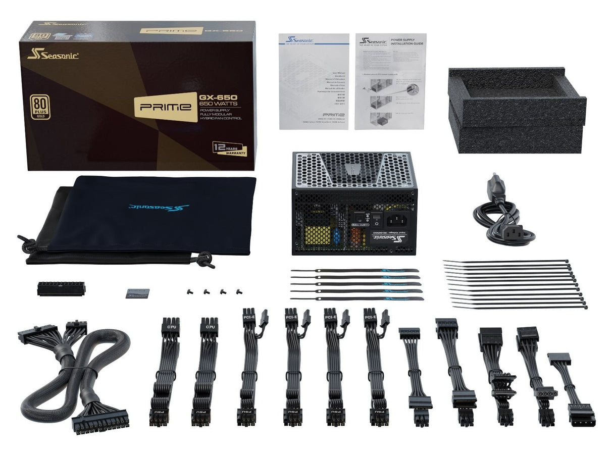 Fuente De Alimentación Seasonic 650w Prime Gx-650 (Ssr-650gd2), 80+ Gold